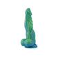 HiSmith 9.6" Silicone Green Mix Yellow Dildo (KlicLoc)