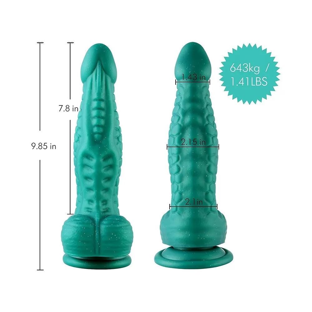 HiSmith - 9.85" Silicone Fantasy Dragon Dildo (KlicLok)