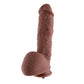 HiSmith 9" Extreme Coffee Penis Silicone Dildo (KlicLok)