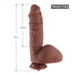 HiSmith 9" Extreme Coffee Penis Silicone Dildo (KlicLok)