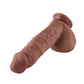 HiSmith 9" Extreme Coffee Penis Silicone Dildo (KlicLok)