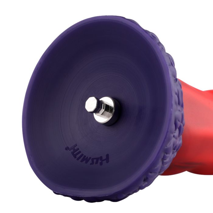 HiSmith 8.65" Red And Blue Silicone Dildo (KlicLok)