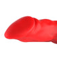HiSmith 8.65" Red And Blue Silicone Dildo (KlicLok)