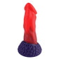 HiSmith 8.65" Red And Blue Silicone Dildo (KlicLok)