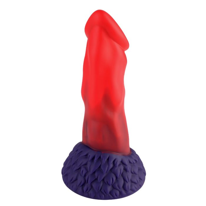 HiSmith 8.65" Red And Blue Silicone Dildo (KlicLok)
