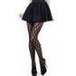 Killer Legs Geo Jacquard Fishnet Tights Black Size OS