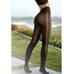 Killer Legs Lace Bloom Vertical Tights Black Size OS