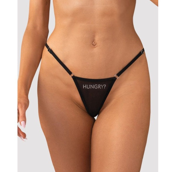 Obsessive Lingerie Hungry? Thong Size S/M