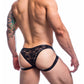 CUT4MEN L4CE Jockstrap Capri - C4M Black Size S/M/L/XL