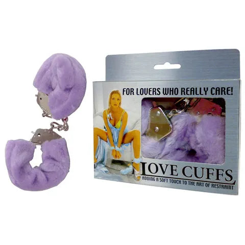Excellent Power | Love Cuffs - Purple Fluffy Hand Cuffs
