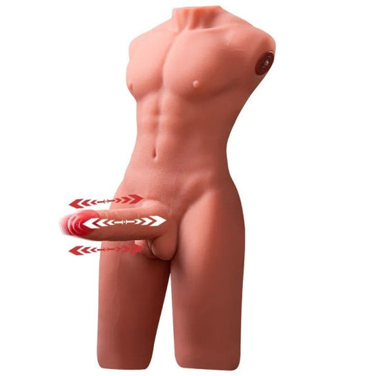 Daytona Dolls Jason 8kg USB Auto Thrusting 17cm Cock and Ass Male Torso Masturbator