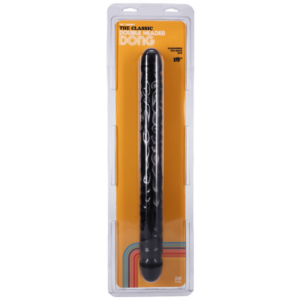 Doc Johnson Veined Double Header Black 18" Dildo Dong