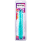 Doc Johnson Crystal Jellies 12" Jr. Double Dong Teal