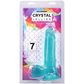 Doc Johnson Crystal Jellies 7" Realistic Cock With Balls Teal