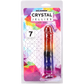 Doc Johnson Crystal Jellies 7" Classic Dong Rainbow