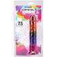 Doc Johnson Crystal Jellies 7.5" Classic Dong Rainbow