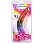 Doc Johnson Crystal Jellies 9.5" Realistic Cock With Balls Rainbow