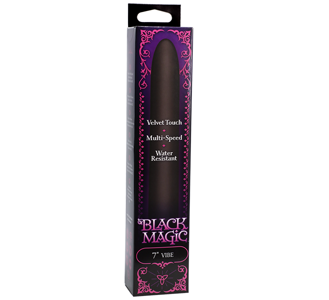 Doc Johnson Black Magic 7" Classic Massager Vibrator Black