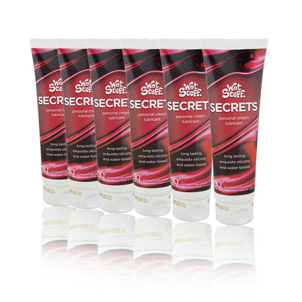 Wet Stuff Secrets Hybrid Silicone+Water Based Cream Lubricant 4g/90g/250g/1kg