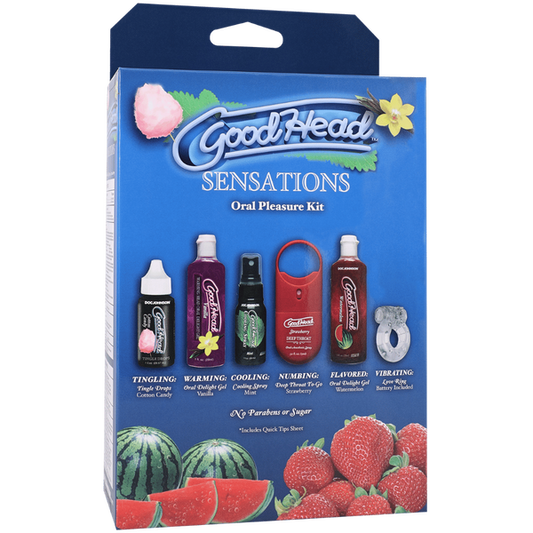 Doc Johnson GoodHead Sensations Oral Pleasure Kit - 6 Pack