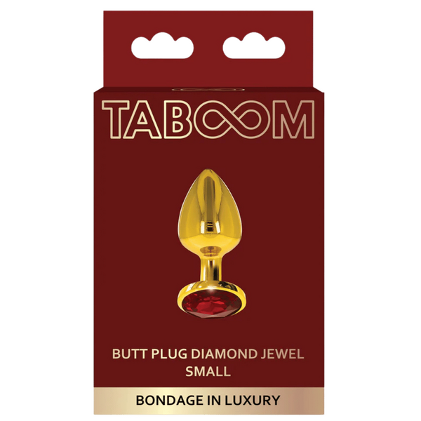 TABOOM Bondage in Luxury Butt Plug With Diamond Jewel S Gold