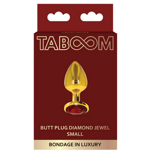 TABOOM Bondage in Luxury Butt Plug With Diamond Jewel S Gold