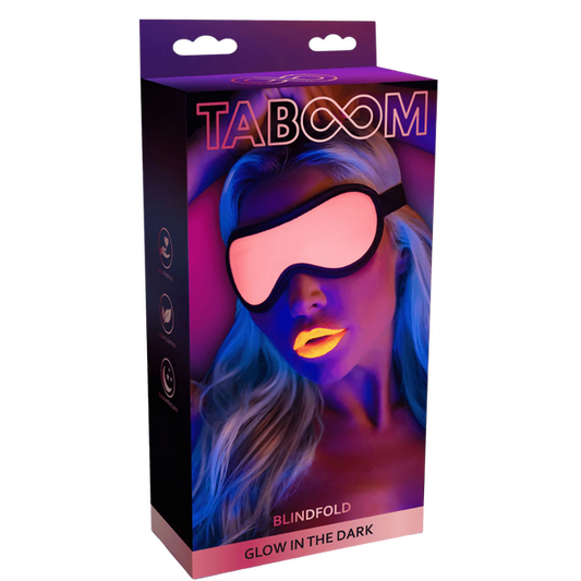 TABOOM Glow In The Dark Blindfold Pink
