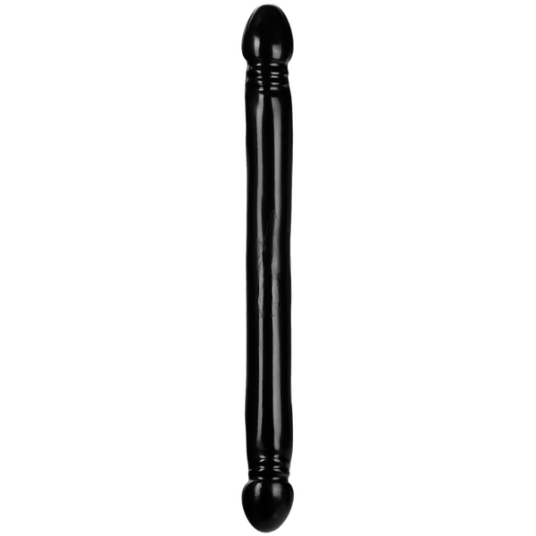 Doc Johnson Smooth Double Header Black 18" Dildo Dong