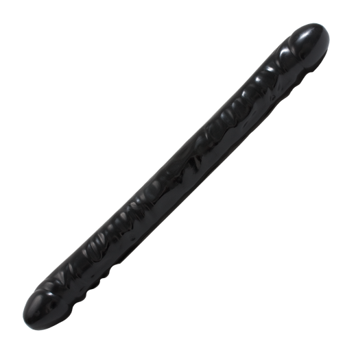 Doc Johnson Veined Double Header Black 18" Dildo Dong
