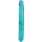 Doc Johnson Crystal Jellies 12" Jr. Double Dong Teal