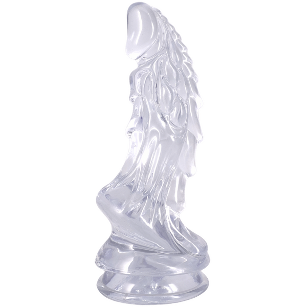 Doc Johnson Crystal Jellies 8.5" Invader Fantasy Dildo Clear