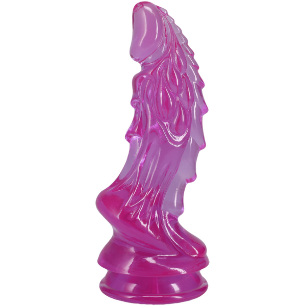 Doc Johnson Crystal Jellies 8.5" Invader Fantasy Dildo Purple