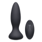 Doc Johnson A-Play Vibe - Adventurous - Rechargeable Silicone Anal Plug With Remote (Black)