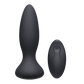 Doc Johnson A-Play Thrust - Adventurous - Rechargeable Silicone Anal Plug With Remote (Black)
