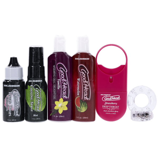 Doc Johnson GoodHead Sensations Oral Pleasure Kit - 6 Pack