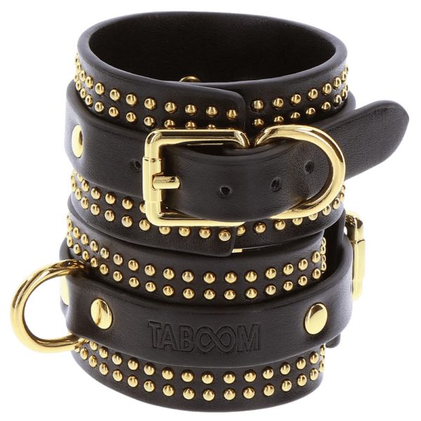 TABOOM Studded Wrist Cuffs Set Black