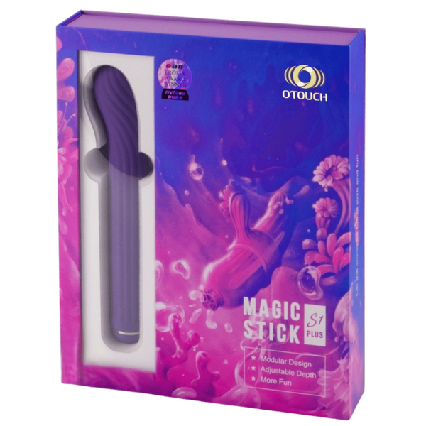 OTOUCH | The Magic Stick S1 Plus - Rechargeable Vibrator with Attachments (Purple)