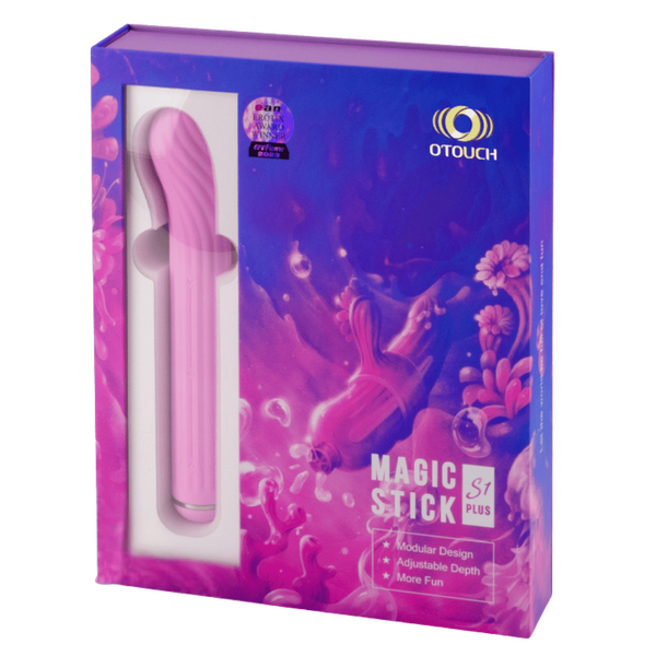 OTOUCH | The Magic Stick S1 Plus - Rechargeable Vibrator with Attachments (Pink)