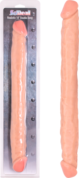 Seven Creations So Real 18" Double Dong Flesh