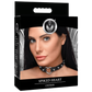 Master Series Spiked Heart Choker Black