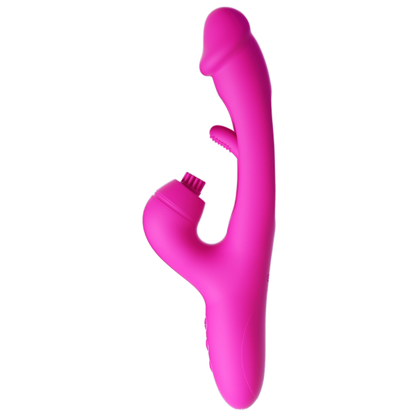 Amovibe G-Spot Ultra Flapping Rabbit Vibrator w Replacement Sleeves Pink