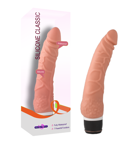 Seven Creations Silicone Classic Trojan Vibrator Flesh