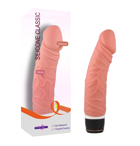 Seven Creations Silicone Classic Patriot Vibrator Flesh