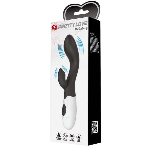 Pretty Love Brighty Rabbit Vibrator Black