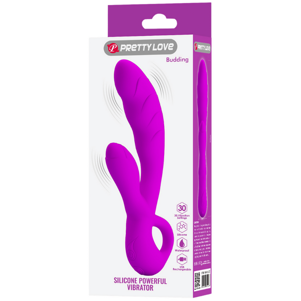 Pretty Love Budding Silicone Powerful Vibrator Purple
