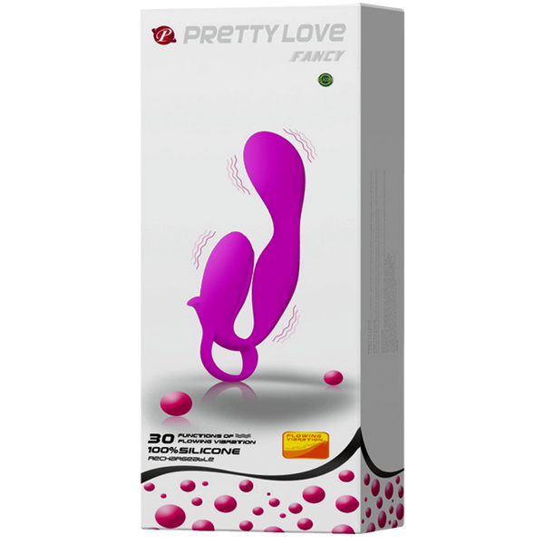 Pretty Love Fancy Silicone Rechargeable Vibrator Purple
