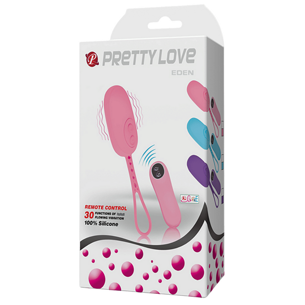 Pretty Love Eden Remote Control Egg Vibrator Pink