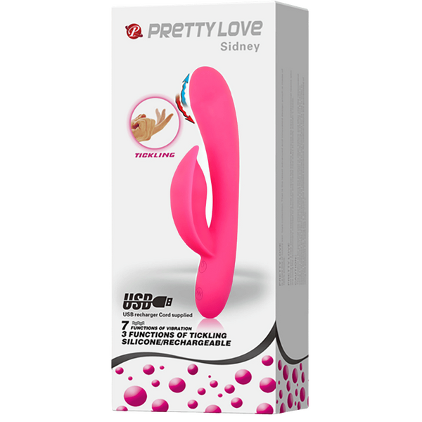 Pretty Love Sidney Tickling Rabbit Vibrator Pink