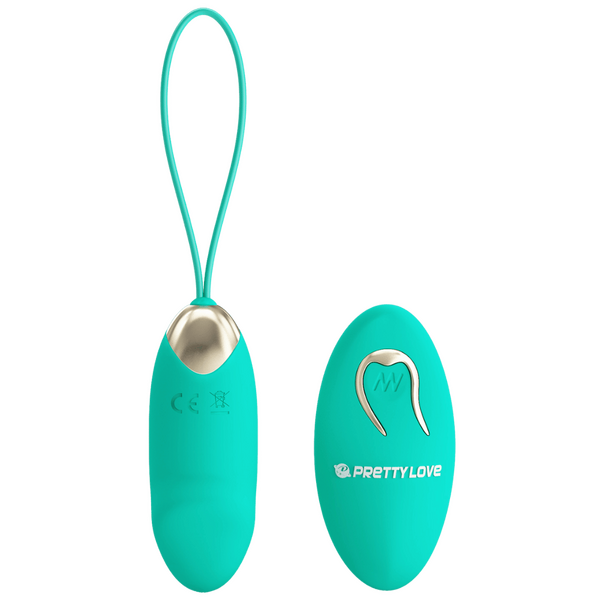 Pretty Love Dream Chaser Julia Vibrating Egg w Remote (Seafoam)