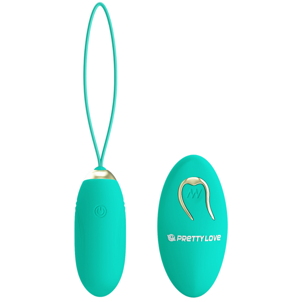Pretty Love Dream Chaser Jenny Vibrating Egg w Remote (Seafoam)